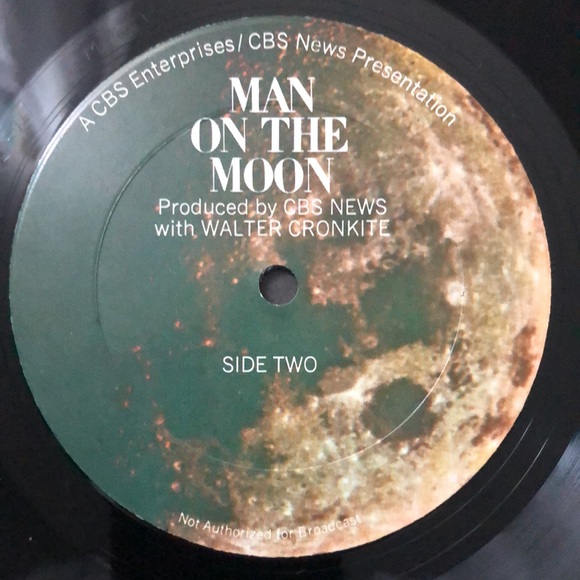 Walter Cronkite CBS News Man On The Moon Vinyl Lp - Picture 5 of 8